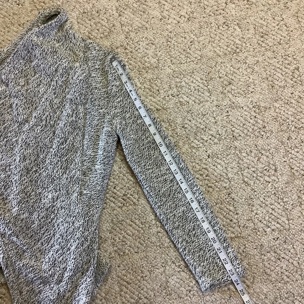 BNCI By Blanc Noir Open Front Asymmetrical Tweed Cardigan